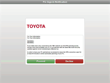 Tablet Screenshot of myextranet.toyota-europe.com